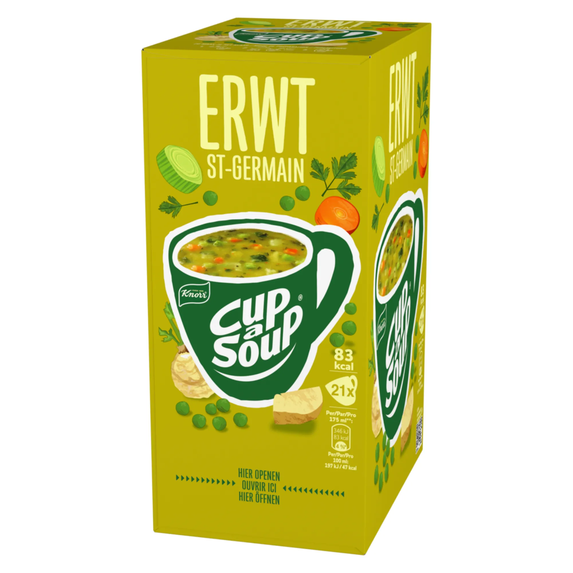 Knorr Cup-a-Soup Erwt (21x 175ml)