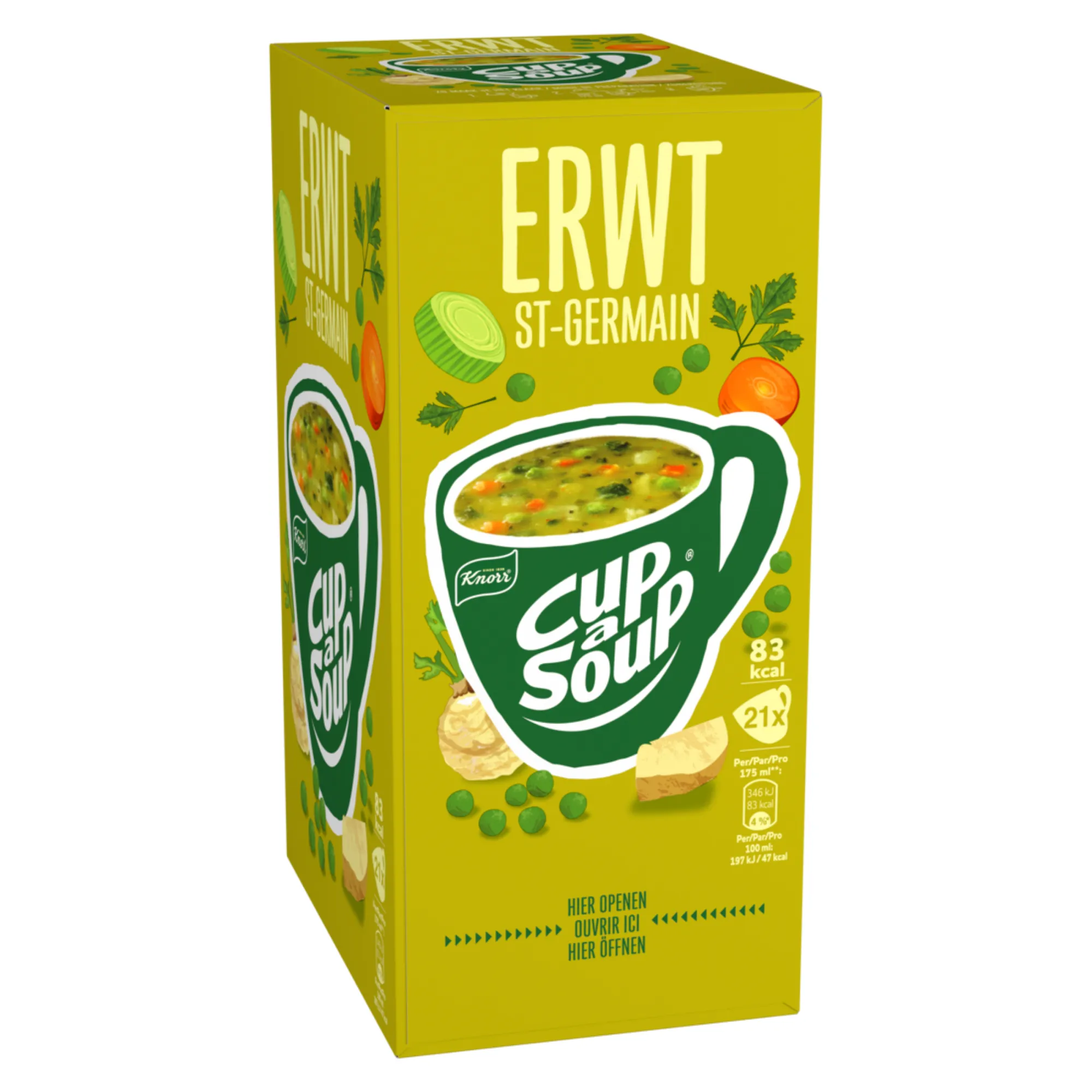 Knorr Cup-a-Soup Erwt (21x 175ml)