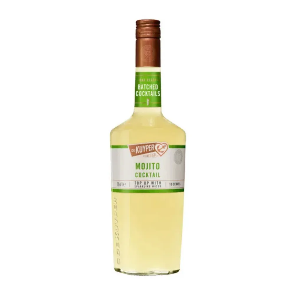 De Kuyper mojito fles etiket