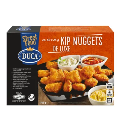 Kip nuggets doosje 60stuks deluxe voorkant