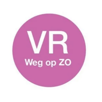 Etiket 'Vrijdag Weg Op Zondag' (500 stuks)