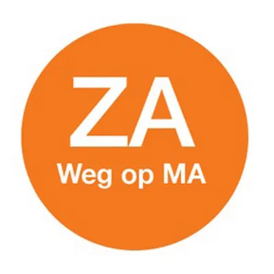 Etiket 'Zaterdag Weg Op Maandag' (500 stuks)