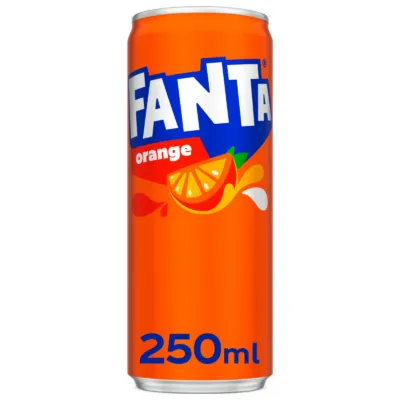 Fanta orange canette 250 ml face avant