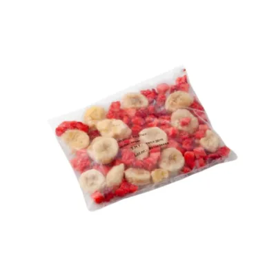 zakje fruitmix banaan aardbei voorkant