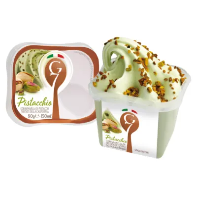 Italiaans ijs bakje pistache cup voorkant