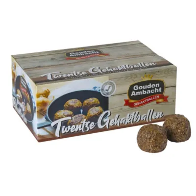 Twentse gehaktballen doos voorkant staand