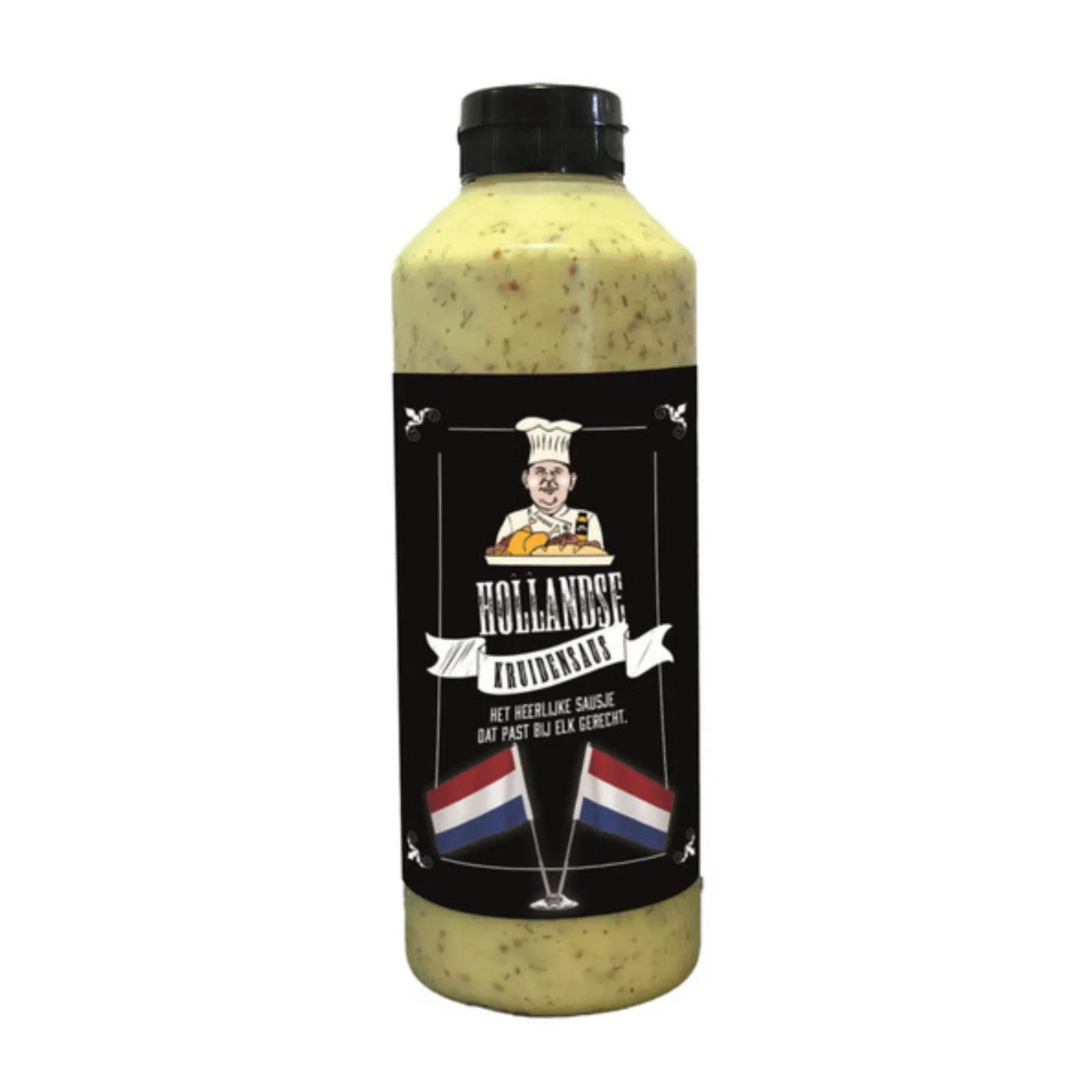 Kruidensaus fles staand voorkant