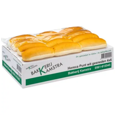 Kamstra horecapunt wit gesneden doos voorkant