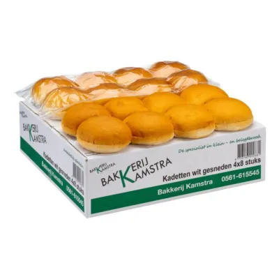 Kamstra kadetten wit gesneden doos voorkant