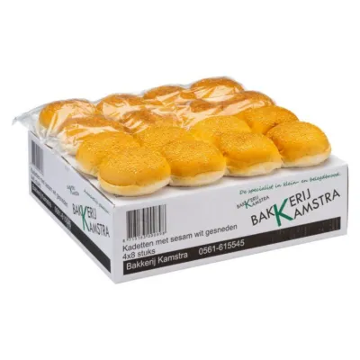 Doos Kamstra kadetten wit sesam gesneden