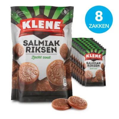 Klene Salmiakriksen zak (8x 210gr)