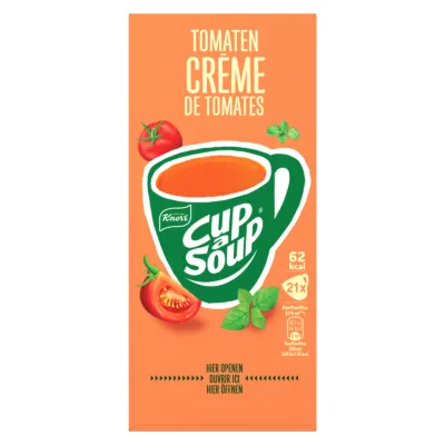 Knorr cup-a-soup doosje voorkant staand
