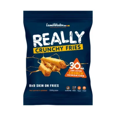 Zak really crunchy friet voorkant staand