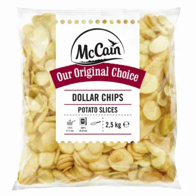 Mcchain dollar chips aardappel schijfjes zak voorkant