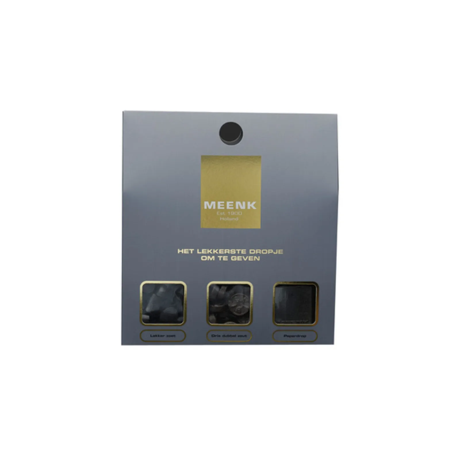 Meenk cadeauverpakking doosje drop voorkant