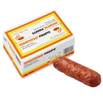 Mora pikanto gehaktstaaf doos voorkant