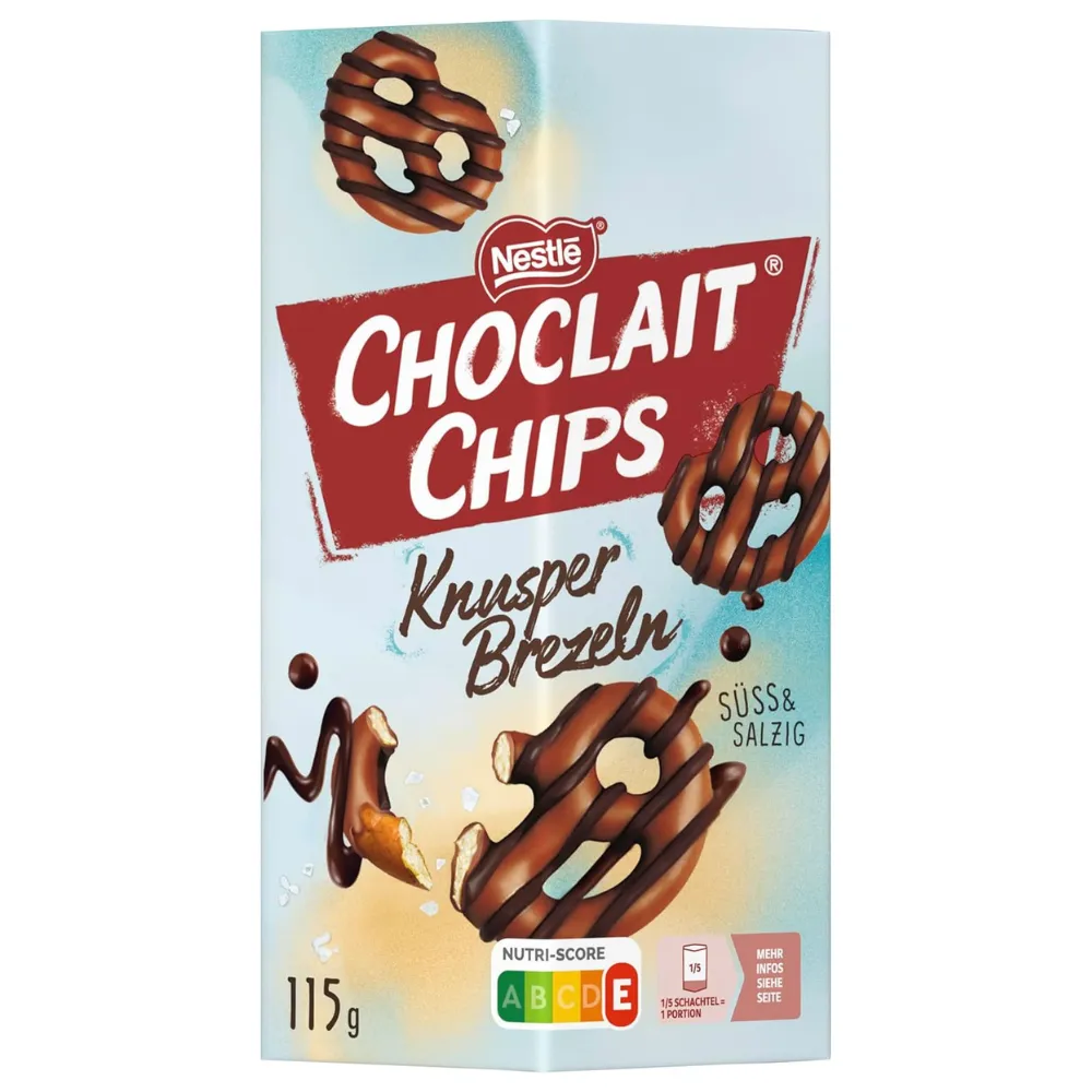 Nestle chocolade chips doosje voorkant