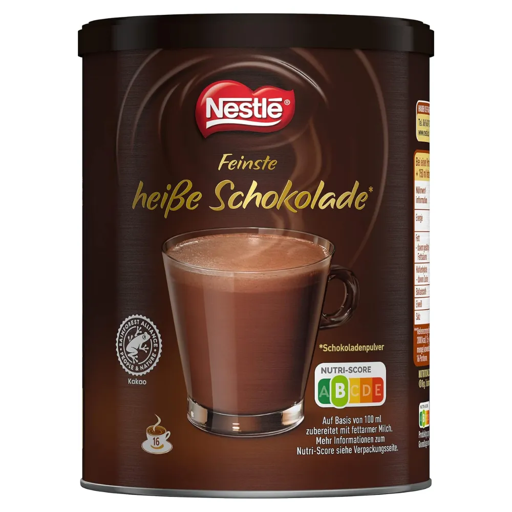 Nestle chocolade peoder voorkant