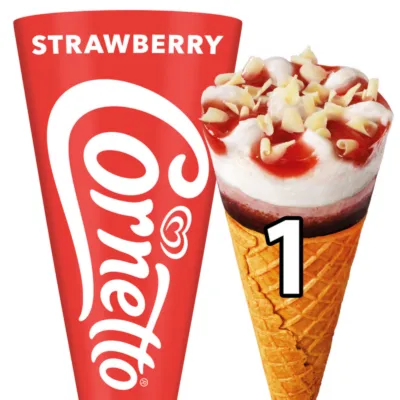 Ola cornetto aardbei los voorkant