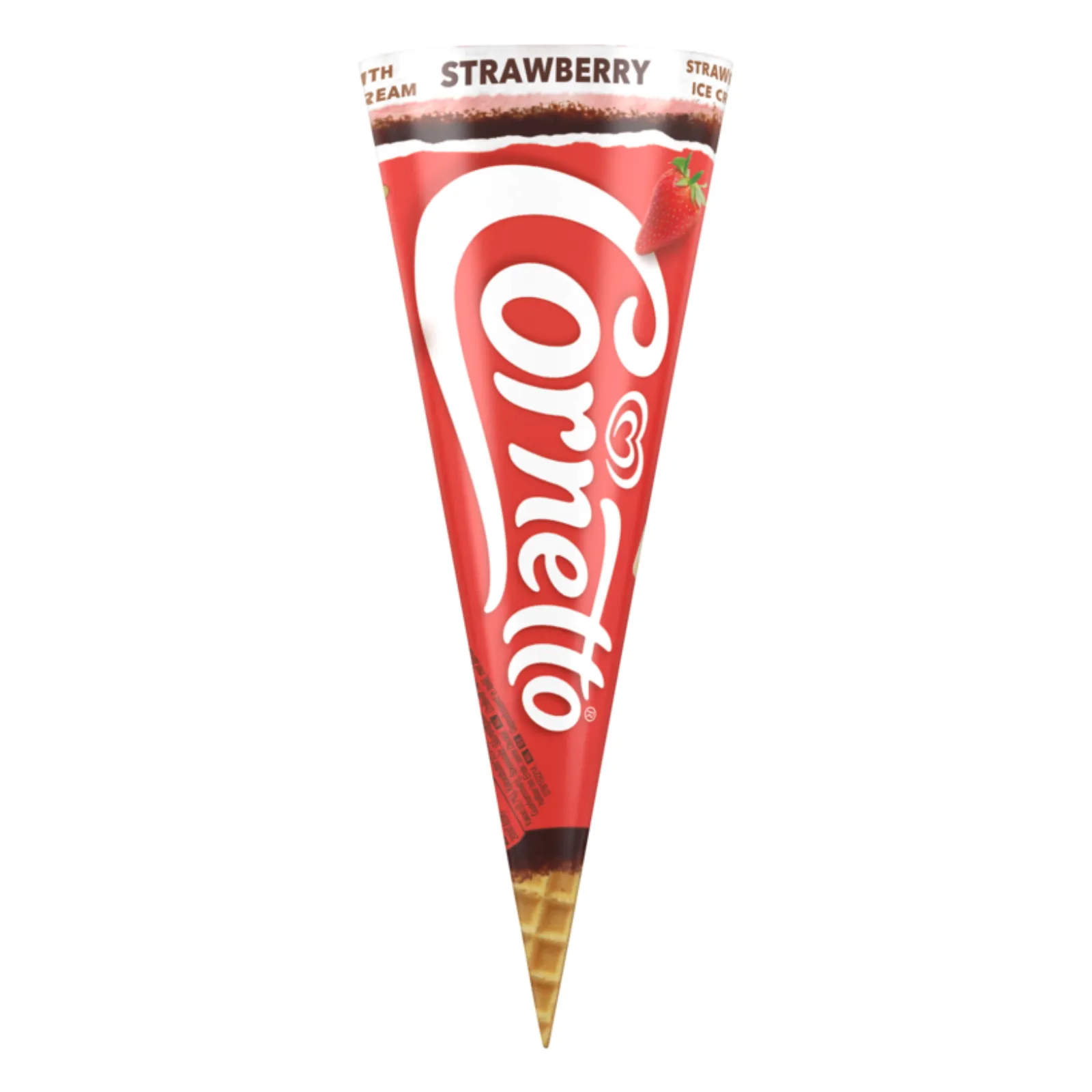 Ola cornetto aardbei verpakking voorkant