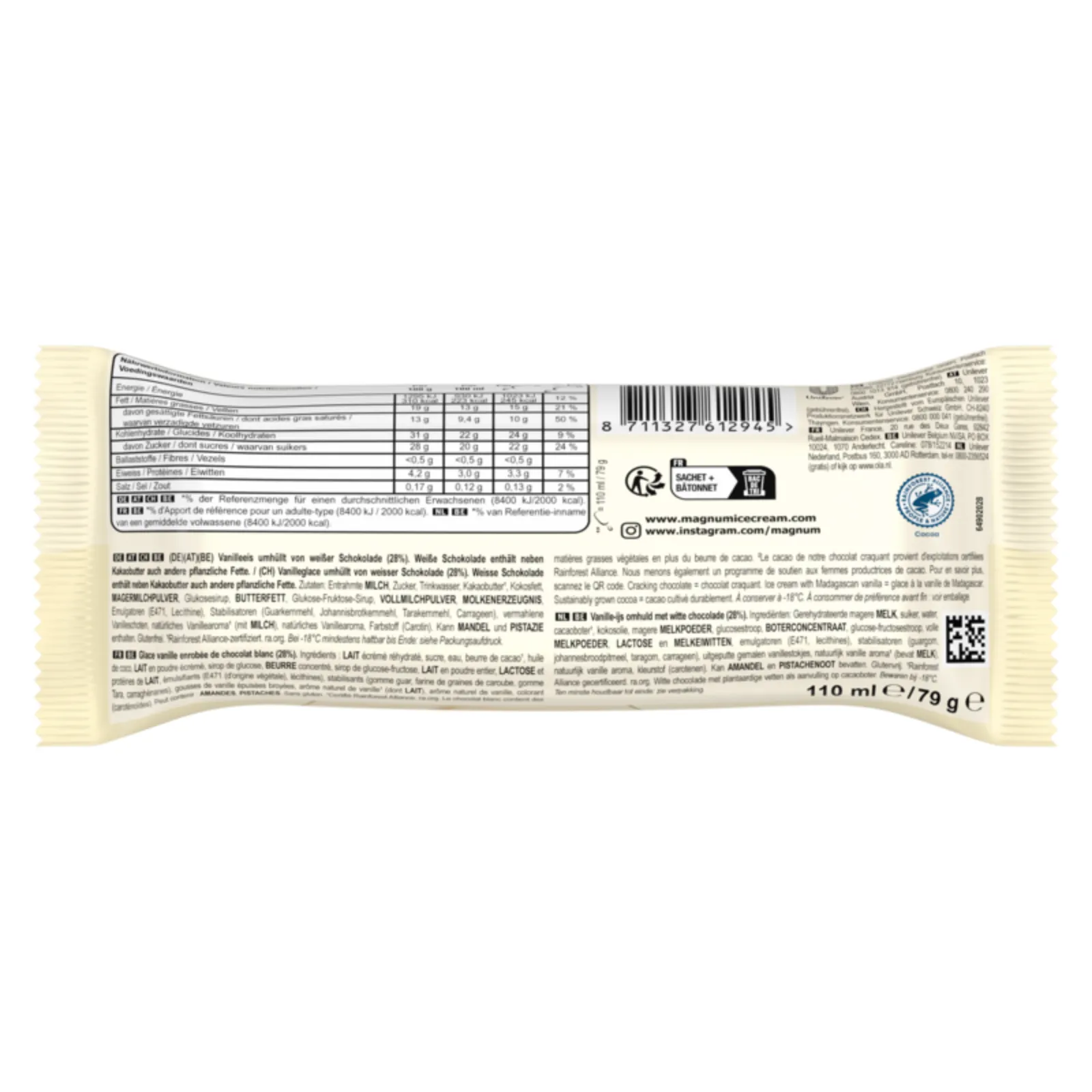 OLA Magnum wit verpakking achterkant