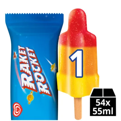 Ola raket ijsje + verpakking voorkant