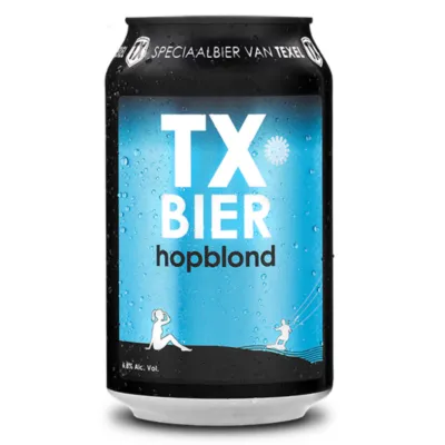 TX bier blikje hopblond staand