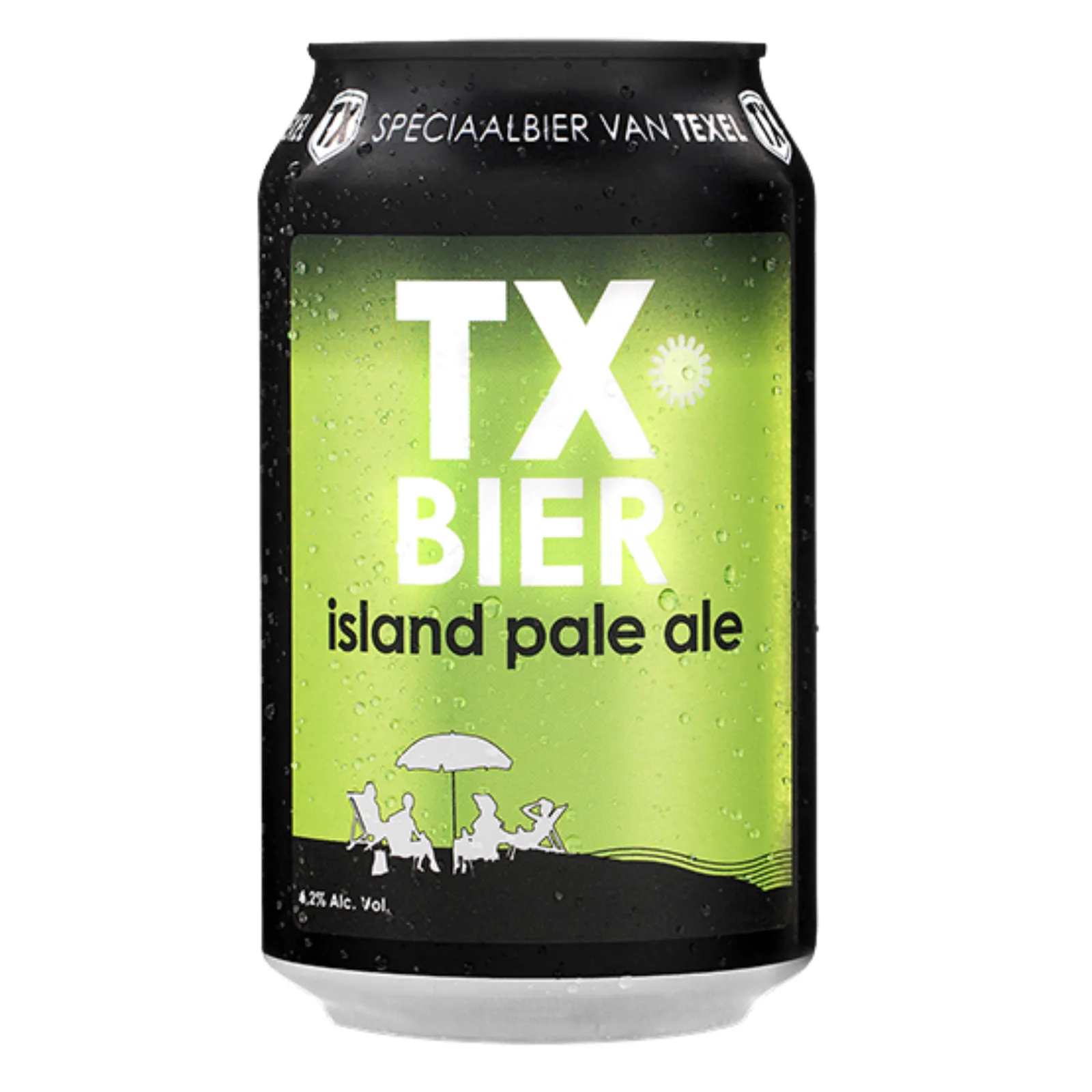 Blik TX Bier staand voorkant