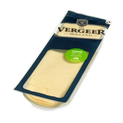 Jonge kaas plakken voorkant Vergeer