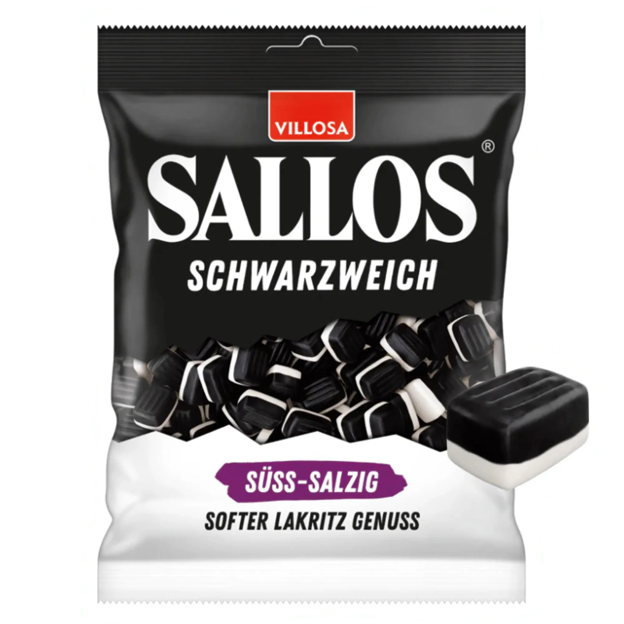Villosa Sallos Schwarzweich Süß-Salzig snoepje