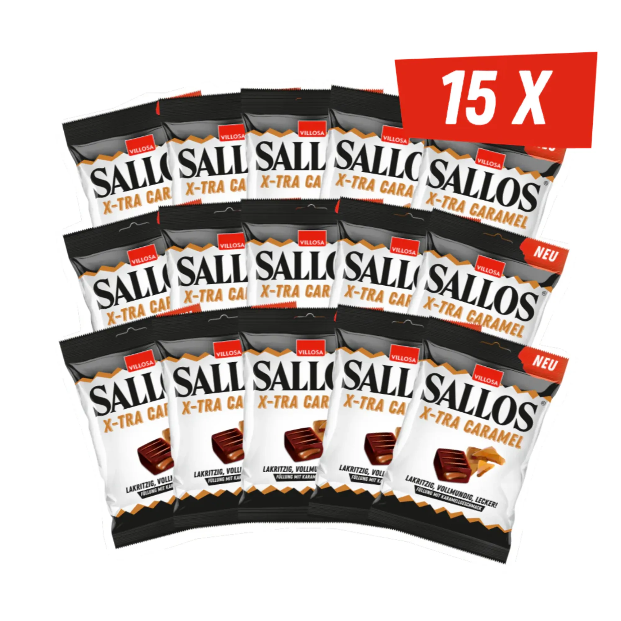 Villosa Sallos X-Tra Caramel 15 stuks