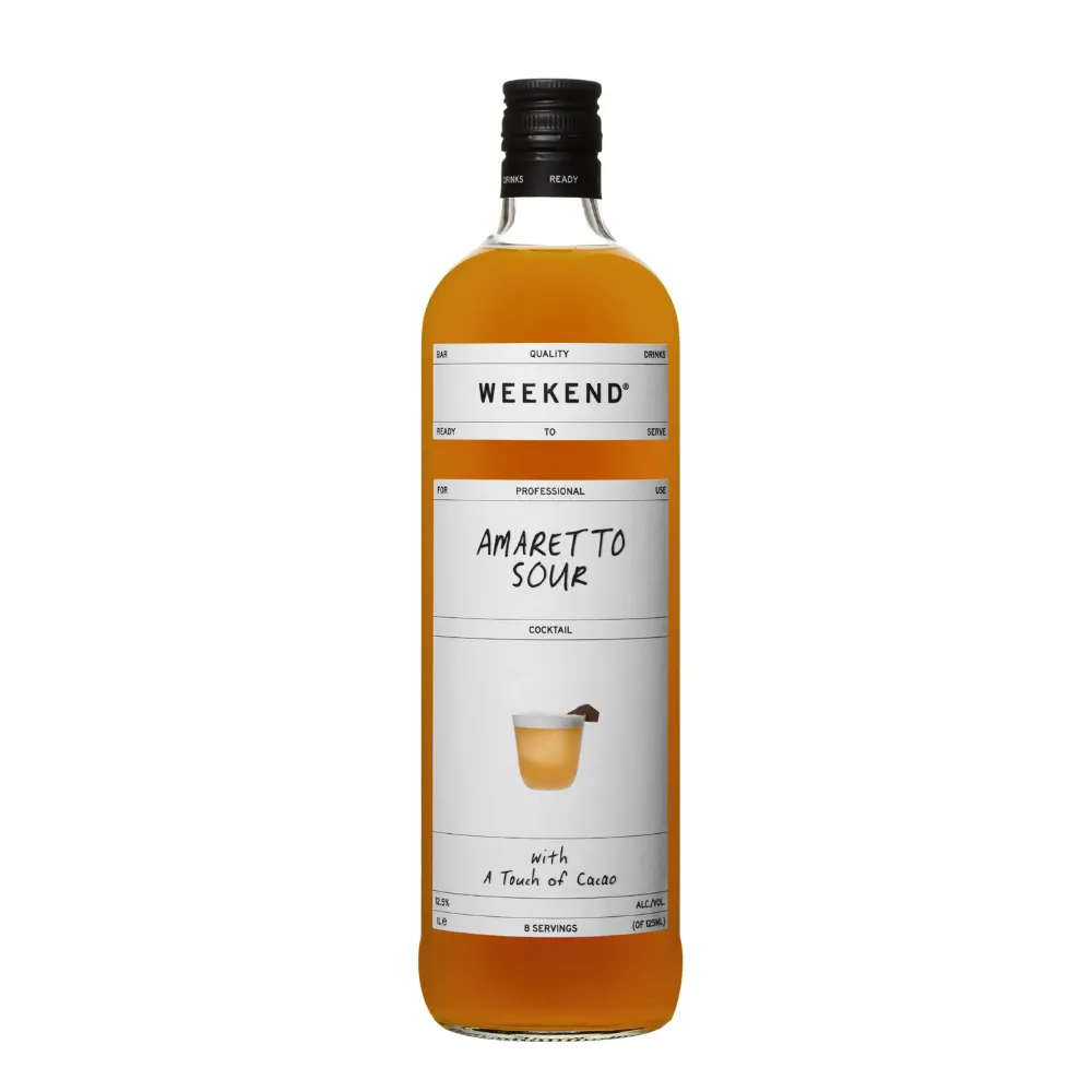 Weekend Cocktail Amaretto sour fles