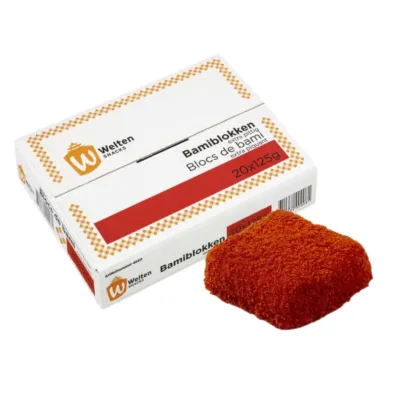 omdoos bamiblokken liggend voorkant bamiblok