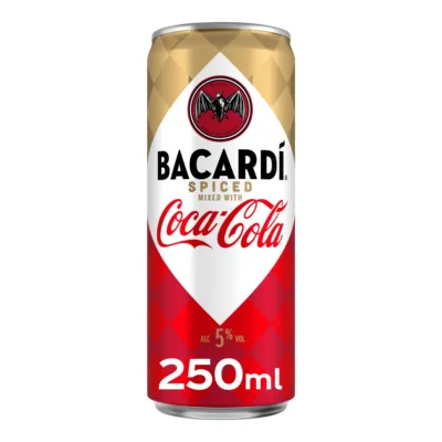 Bacardi & Coca Cola Spiced Blik (12x 250 ml)