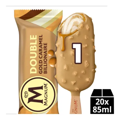 OLA Magnum Double Gold Caramel Billionaire (20x 85 ml)