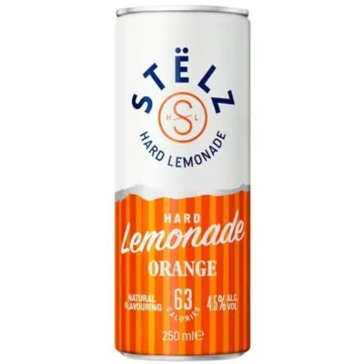 Stelz hard lemonade orange blik 25 cl