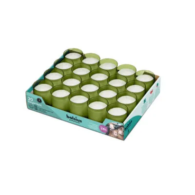 Bolsius prof relight navul 24h olijfgroen a20