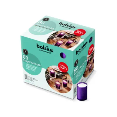 Bolsius prof relight navul 30h paars a80