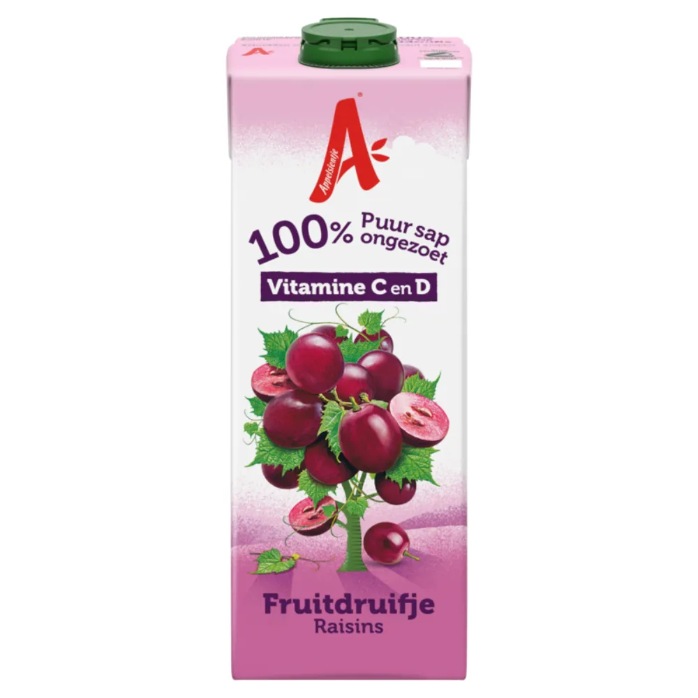 Appelsientje Fruitdruifje 100% Sap Pak voorkant