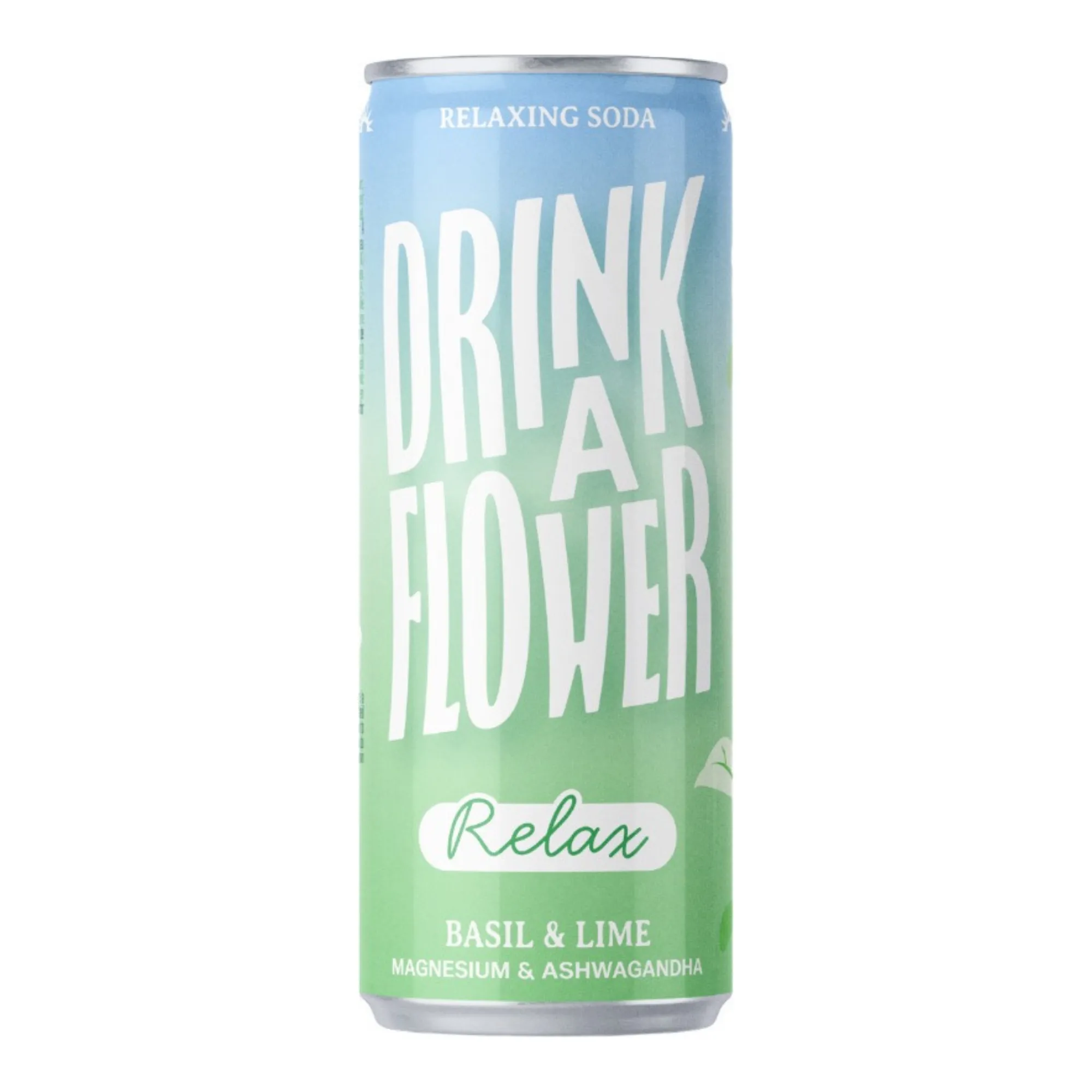 Drink a flower relax basil & lime blik 25 cl