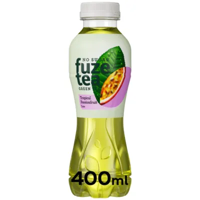 Fuze tea green tropical passionfruit fles