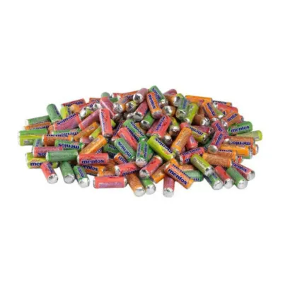 Mini Mentos Fruit Assorti liggend voorkant