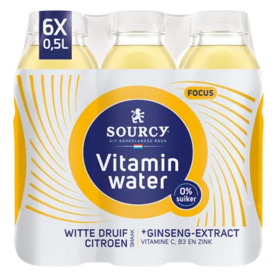 Sourcy Vitaminwater Druif/Citroen Focus (6x 50cl)