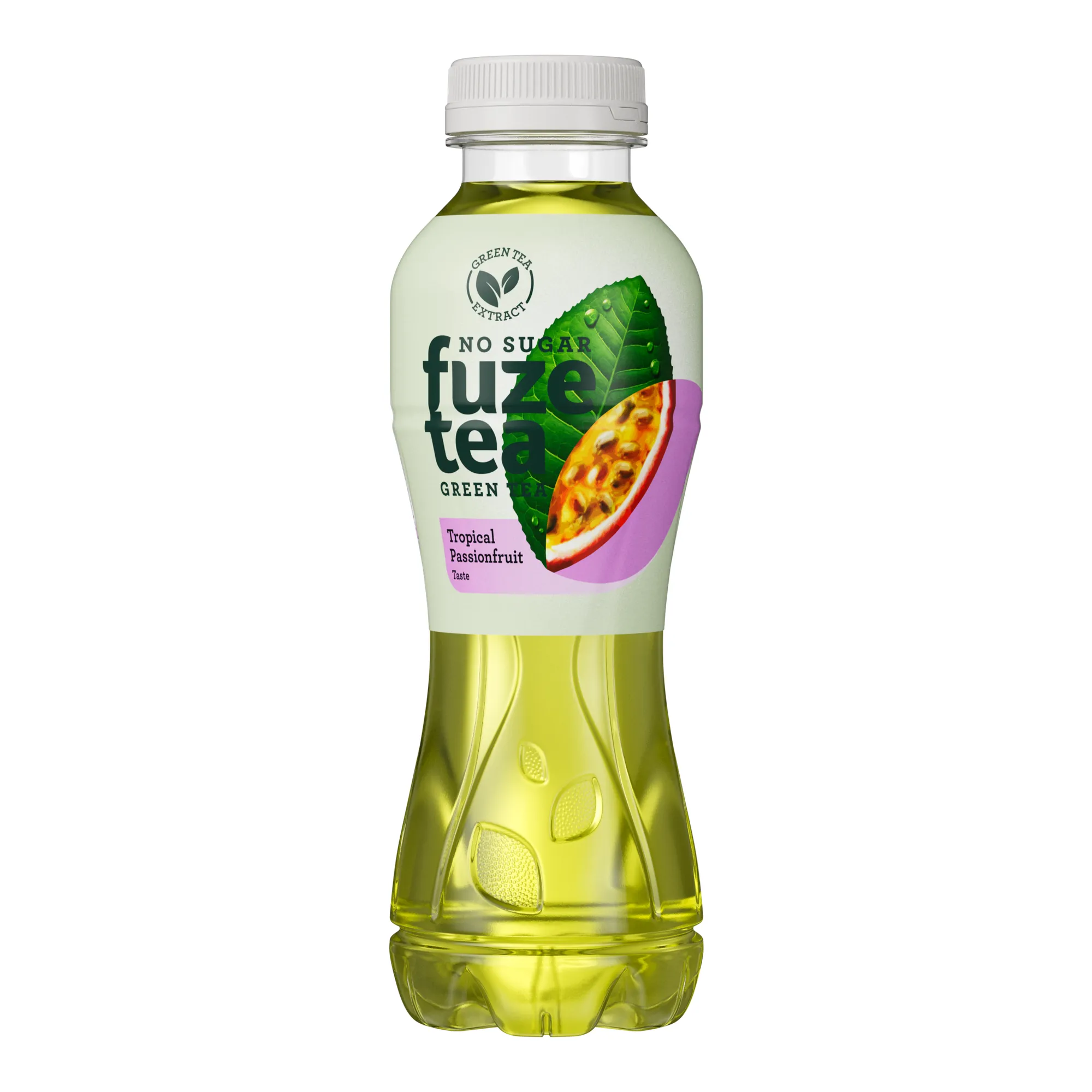 Fuze Tea Green Tea Tropical Passionfruit No Sugar (6x 400 ml)