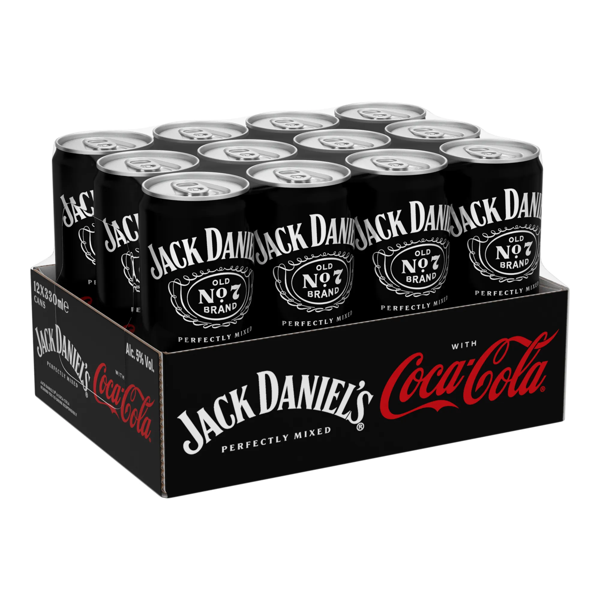 Jack Daniel'S &Amp; Coca Cola Sleek (12x 33 cl)