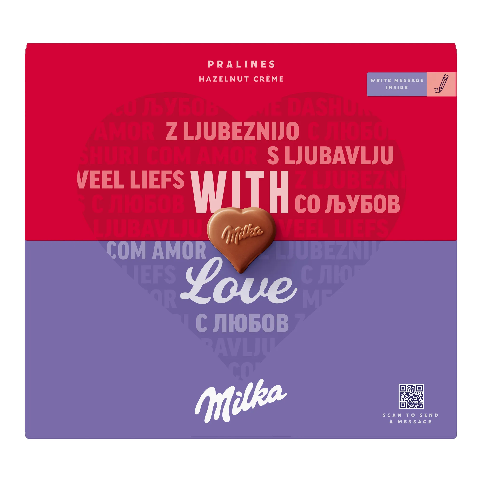 Milka With Love Praline Hazelnoot (10x 110gr)