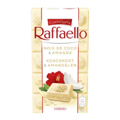 Ferrero raffaello tablet coco almond white 90 gr