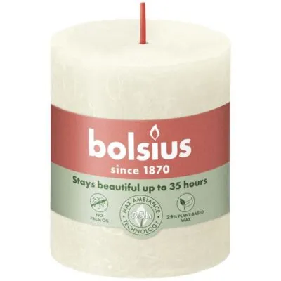 Bolsius rustiek stompkaars 80/68 soft pearl a4
