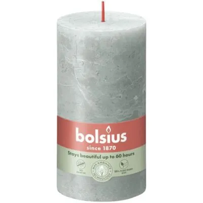 Bolsius rustiek stompkaars 130/68 jade green a4