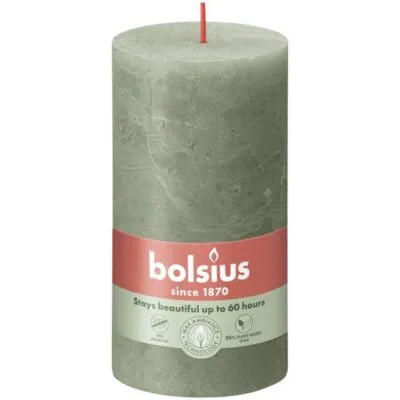 Bolsius rustiek stompkaars 130/68 fresh olive a4